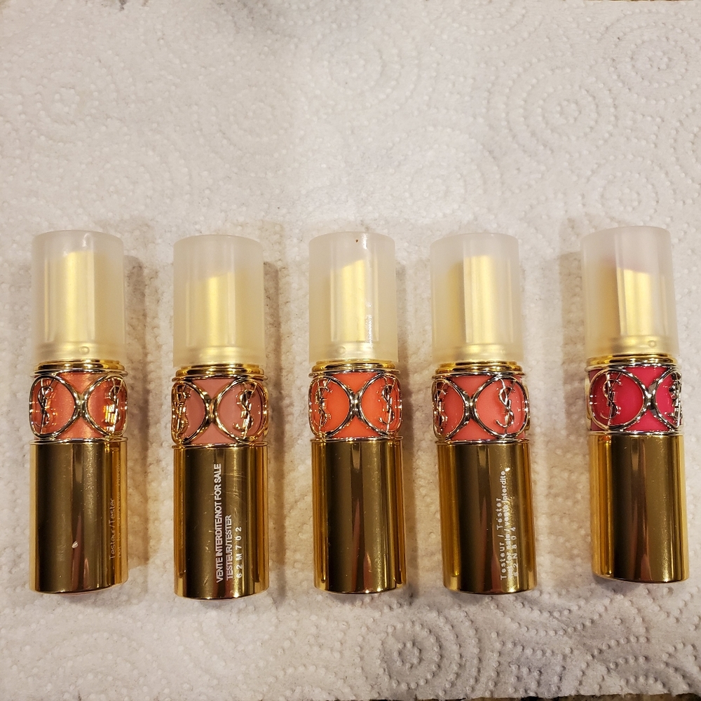 Ysl Roung Volupte Shine Lipsticks lot of 5